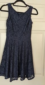 Navy lace dress